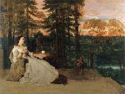 Gustave Courbet Lady on the Terrace oil painting artist